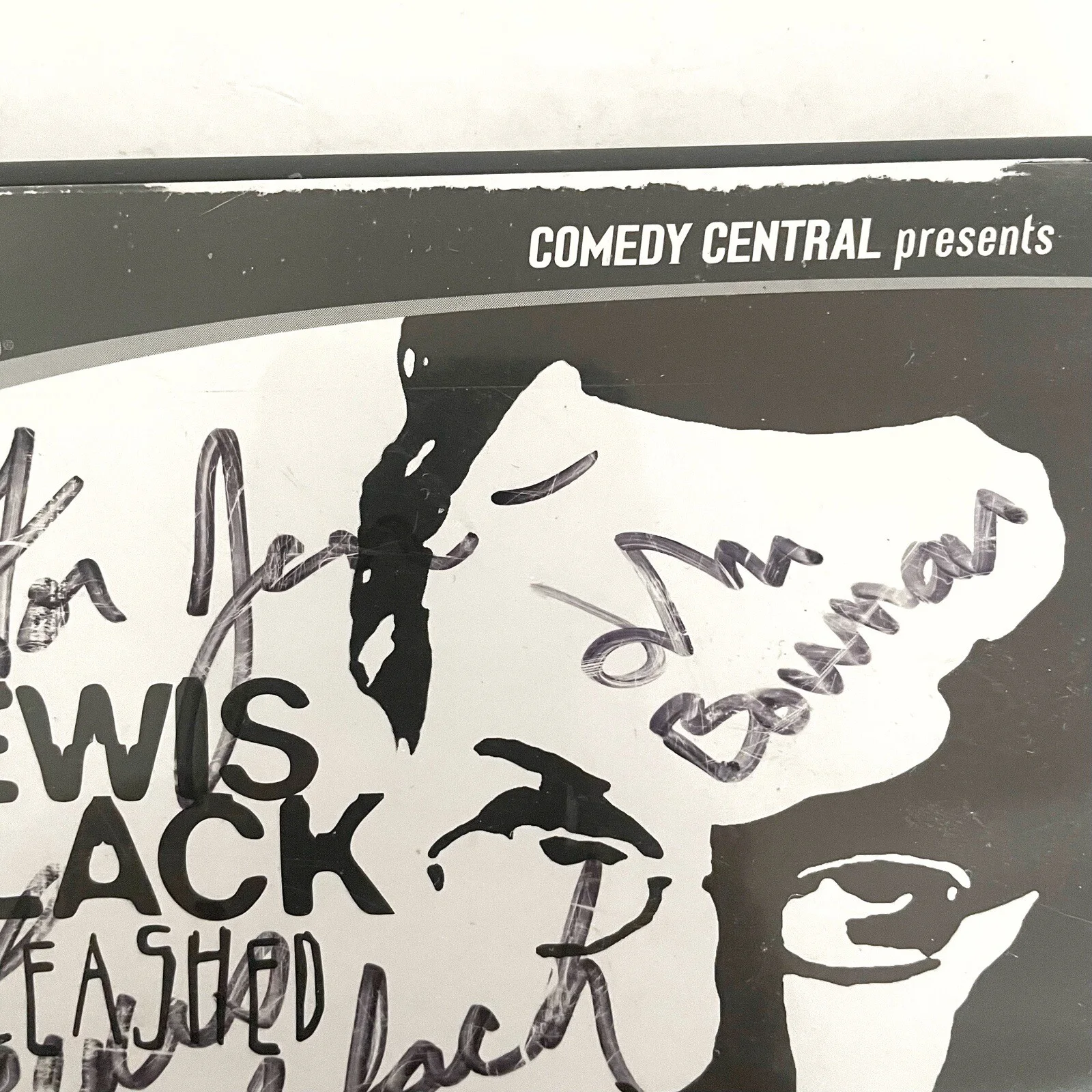 Lewis Black, John Bowman — Lewis Black Unleashed John Bowman Signed Autographed DVD Comedians, image 3
