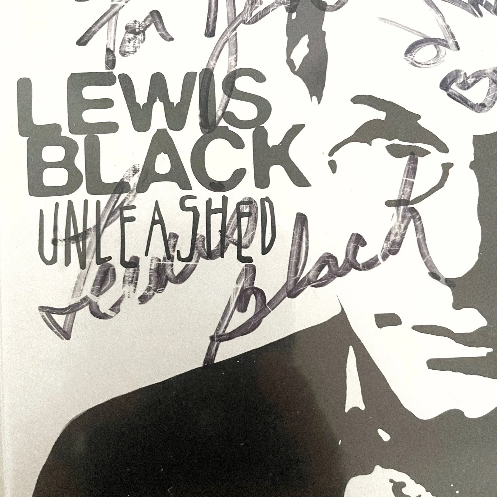 Lewis Black, John Bowman — Lewis Black Unleashed John Bowman Signed Autographed DVD Comedians, image 5