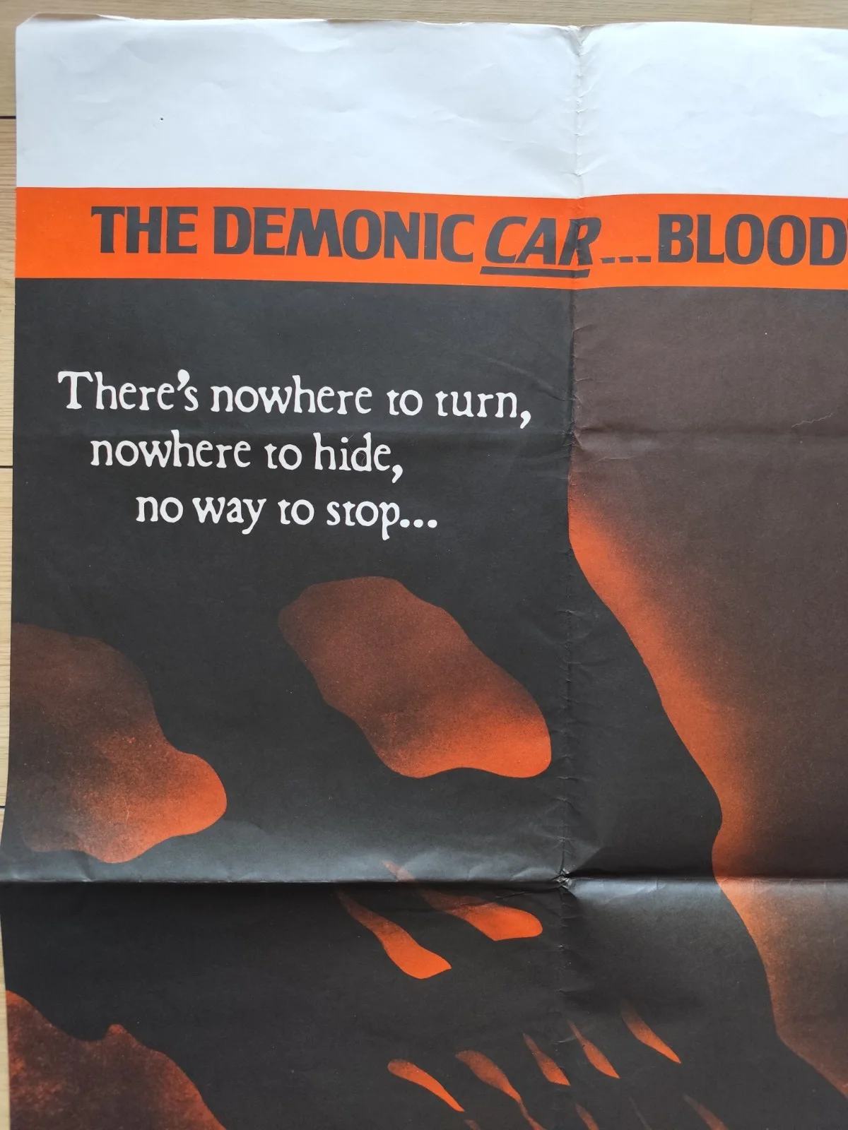 🎯 The Car / Day of the Animals – UK Quad – Double Bill Horror – 70s – Folded, изображение 2