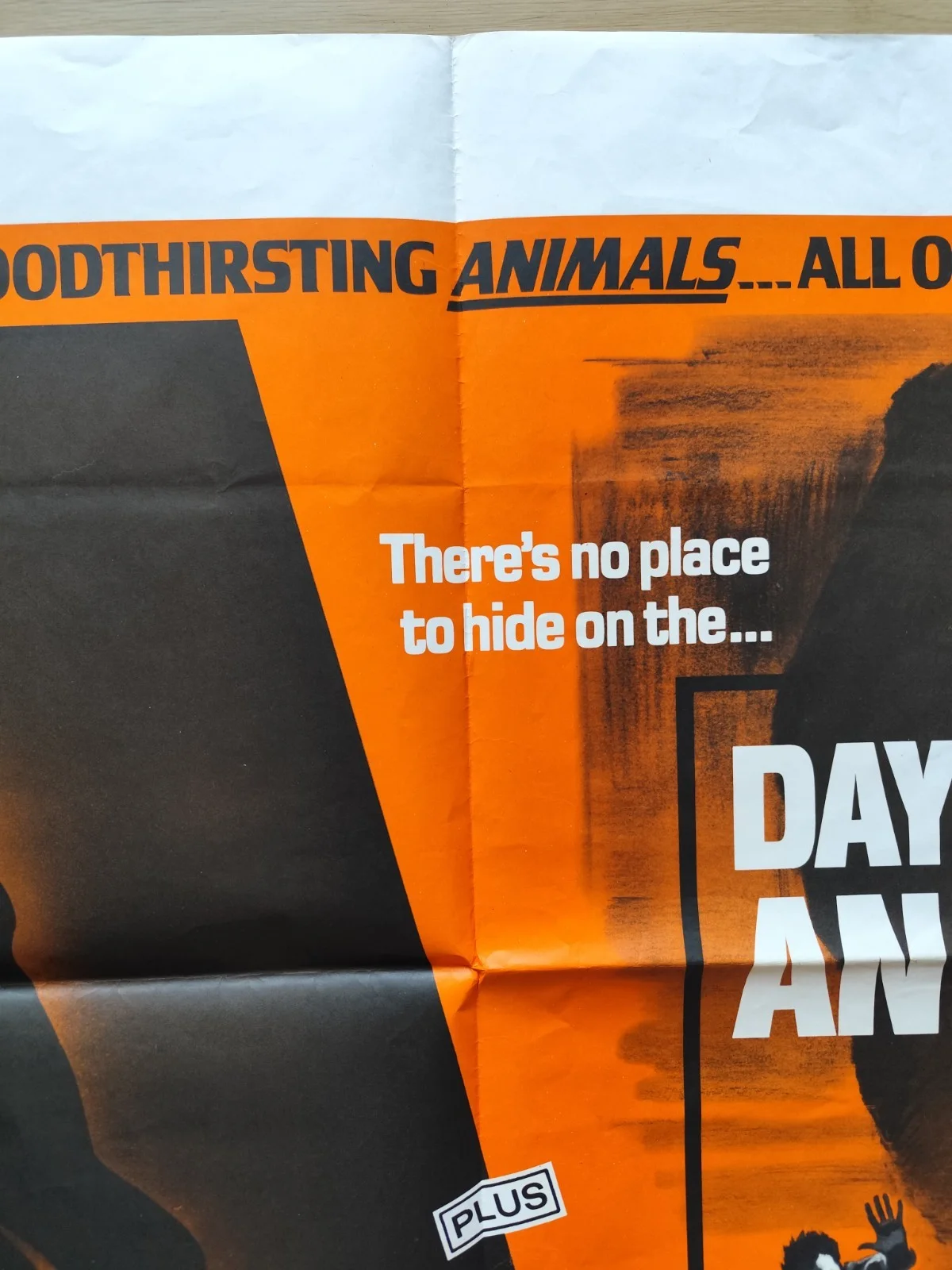 🎯 The Car / Day of the Animals – UK Quad – Double Bill Horror – 70s – Folded, изображение 5