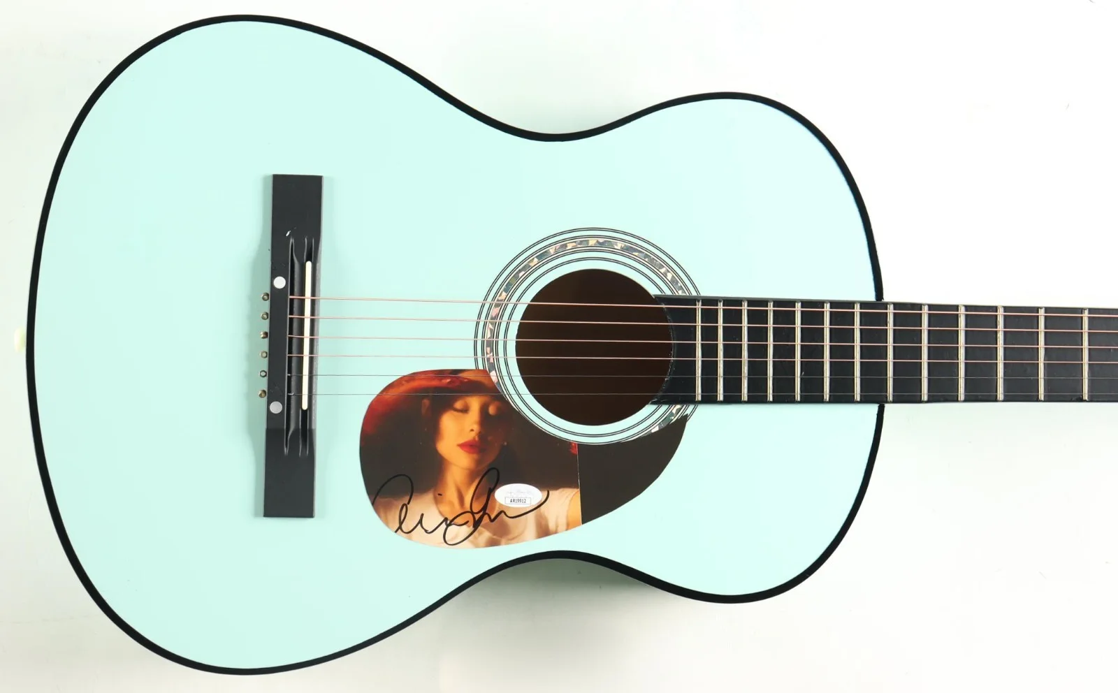Ariana Grande Signed Full Size Acoustic Guitar JSA, image 2