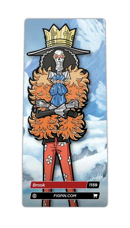 FiGPiN Brook (Glitter) (1159) One Piece Anime 3-Inch Enamel Pin, image 2