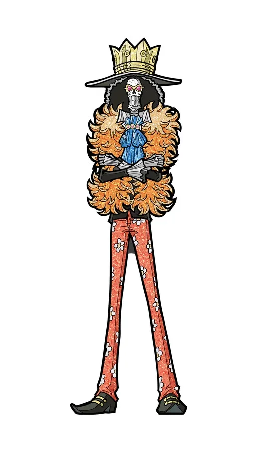 FiGPiN Brook (Glitter) (1159) One Piece Anime 3-Inch Enamel Pin, image 4