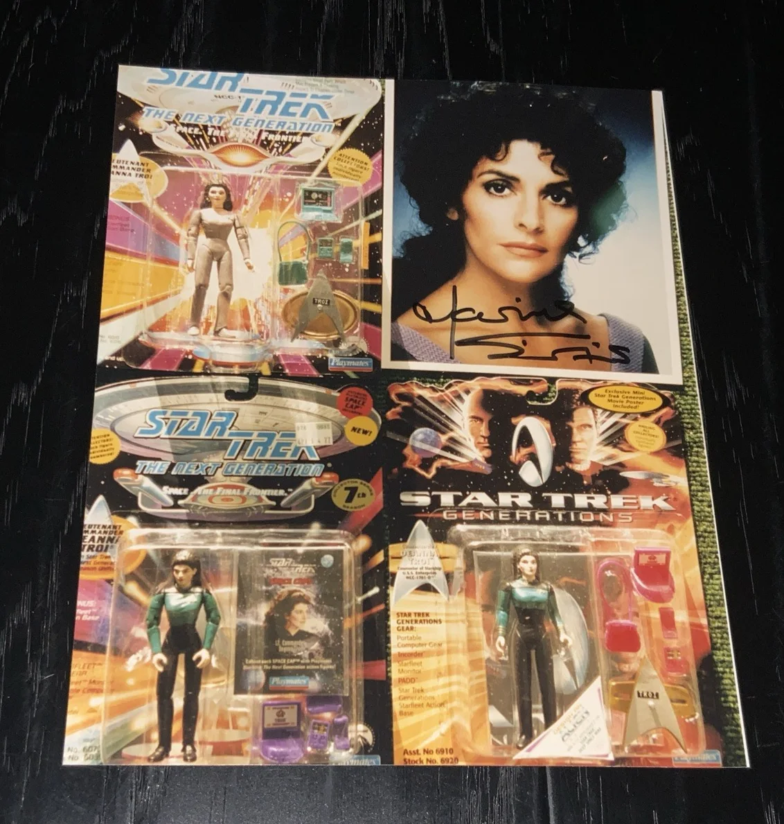 Marina Sirtis — MARINA SIRTIS THE NEXT GENERATION AUTOGRAPHED 8" X 10" COLOR PHOTO Unique