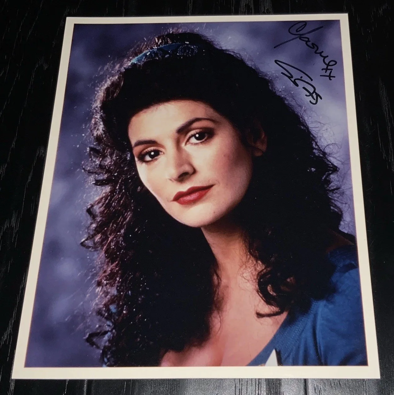 Marina Sirtis — MARINA SIRTIS THE NEXT GENERATION AUTOGRAPHED 8" X 10" COLOR PHOTO 11
