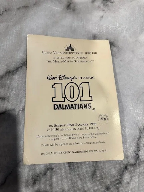 EXCLUSIVE 101 Dalmatians/Glenn Close 1996 Press Information Card, image 4