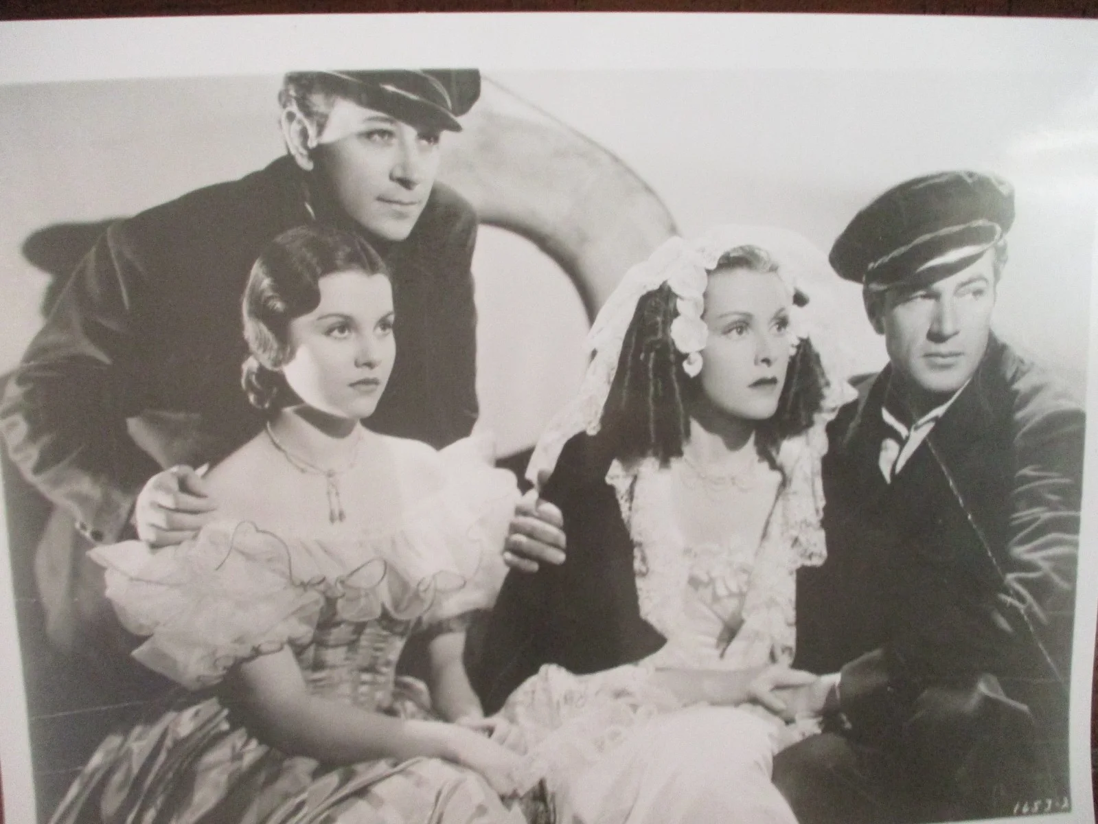 George Raft/Olympe Bradna/Frances Dee/Gary Cooper(SOULS AT SEA)10x 8 Press Photo, image 2