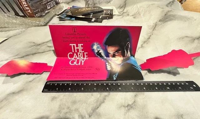 EXCLUSIVE The Cable Guy/Jim Carrey 1996 Press Screening Invitation, image 3