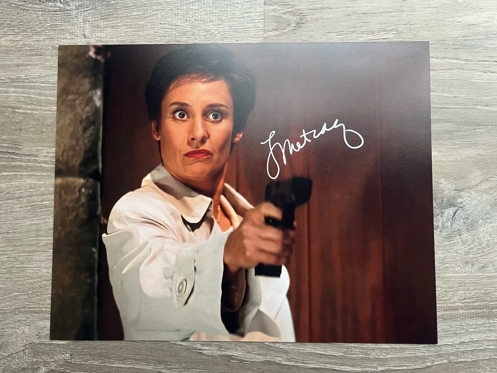 Laurie Metcalf — Laurie Metcalf Signed Scream 11x14 Photo Beckett COA Ghostface Mrs Loomis Horror, изображение 2