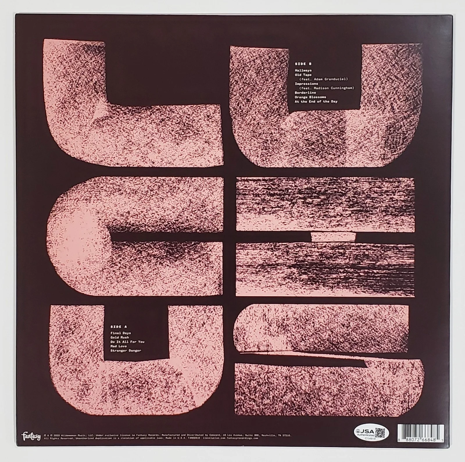 LUCIUS BAND SIGNED LUCIUS VINYL LP RECORD ALBUM W/JSA CERT JESS HOLLY, image 2