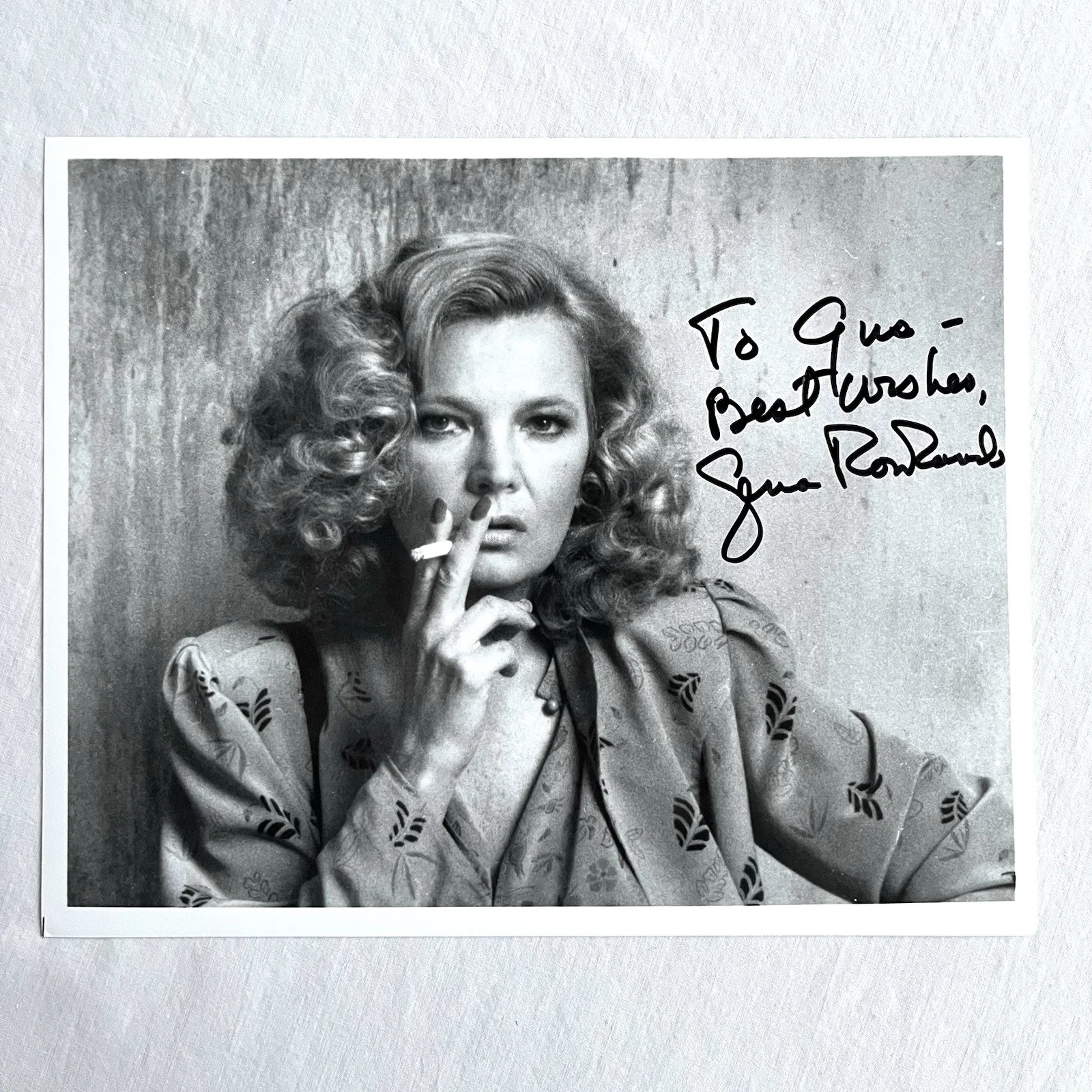 Gena Rowlands — Gena Rowlands 1980 Signed Autographed 8X10 Photo Gloria