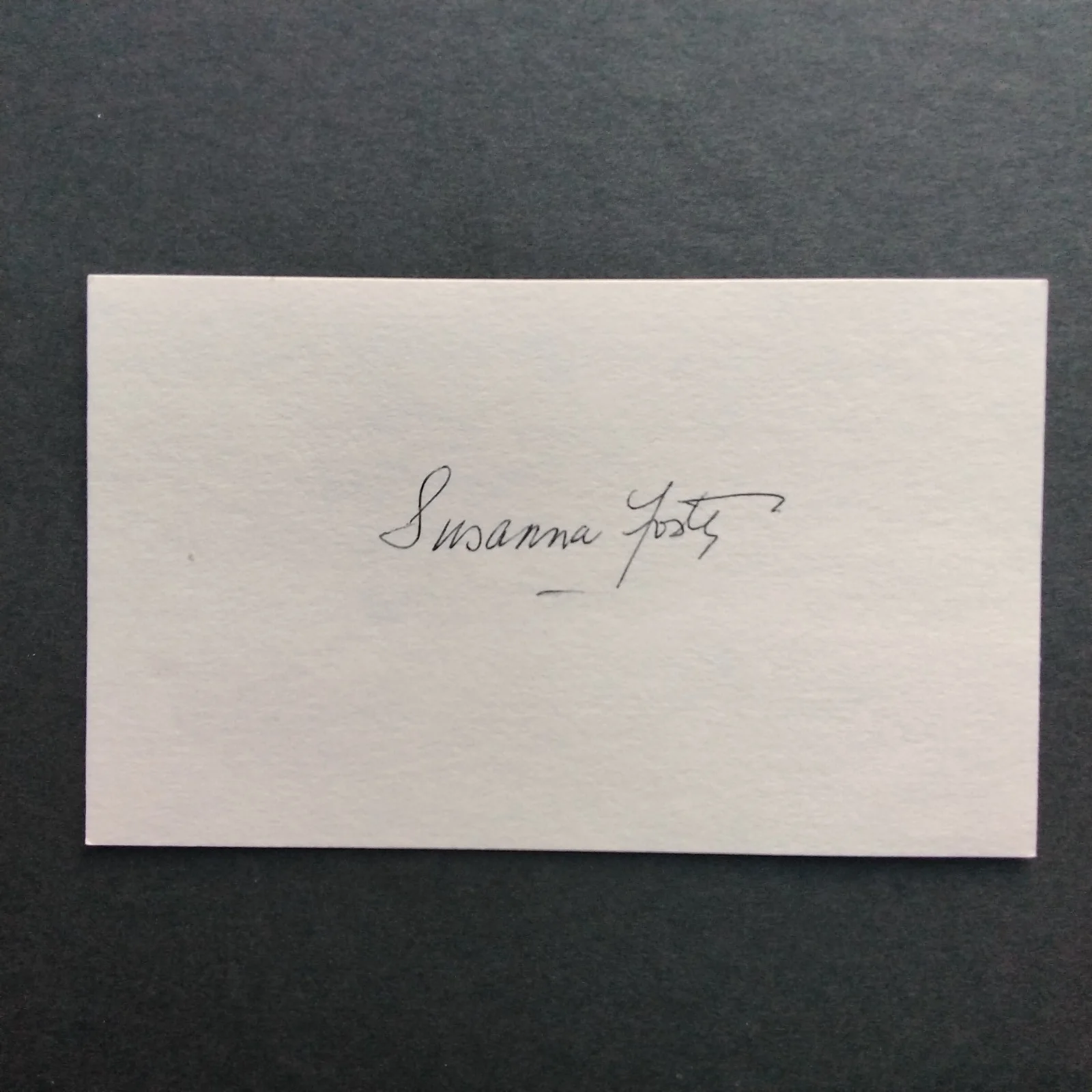 Susanna Foster SIGNED Card Photo 40s Movie Actress Phantom of Opera The Climax, изображение 3