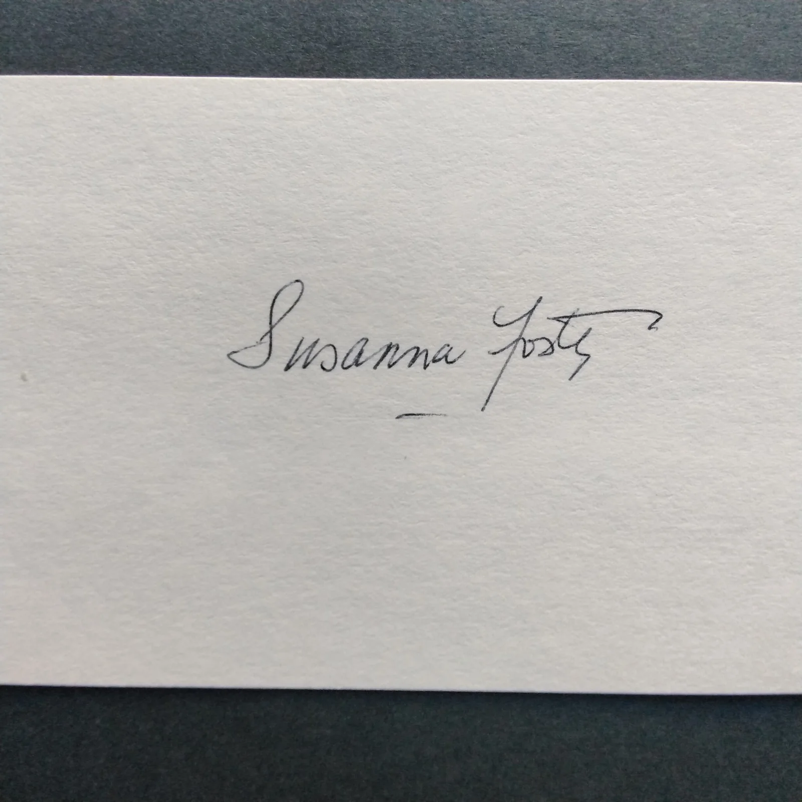 Susanna Foster SIGNED Card Photo 40s Movie Actress Phantom of Opera The Climax, изображение 4