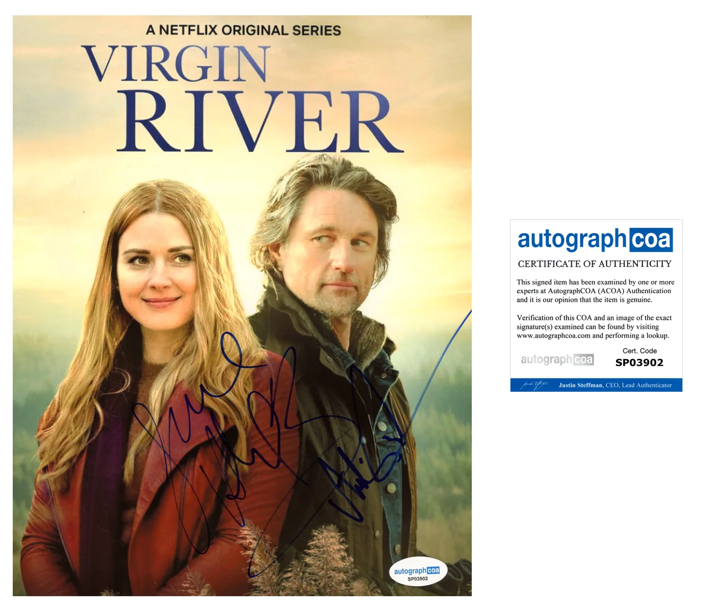 Martin Henderson Breckenridge Virgin River Autographed Signed 8x10 Photo ACOA, image 2