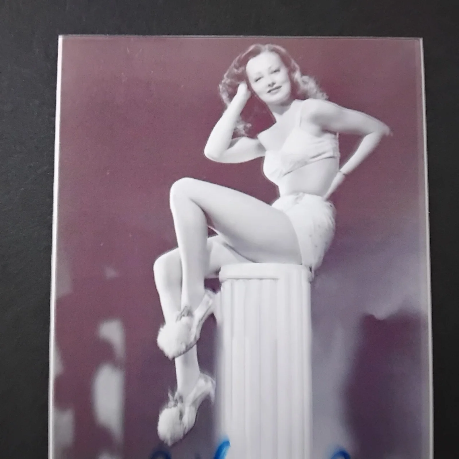 Elaine Riley SIGNED Photo 40s Movie Actress Hopalong Cassidy What A Blonde RKO, изображение 5
