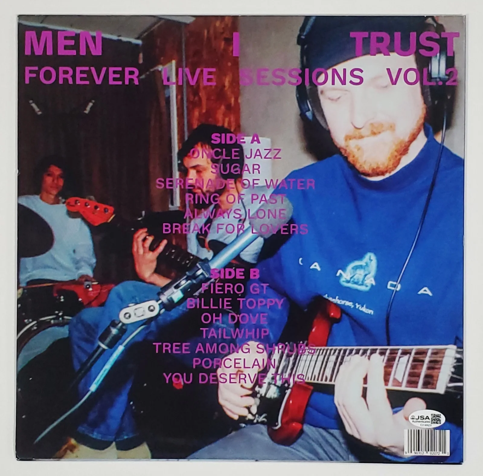MEN I TRUST BAND SIGNED FOREVER SESSIONS LIVE VINYL LP RECORD ALBUM JSA CERT, изображение 2
