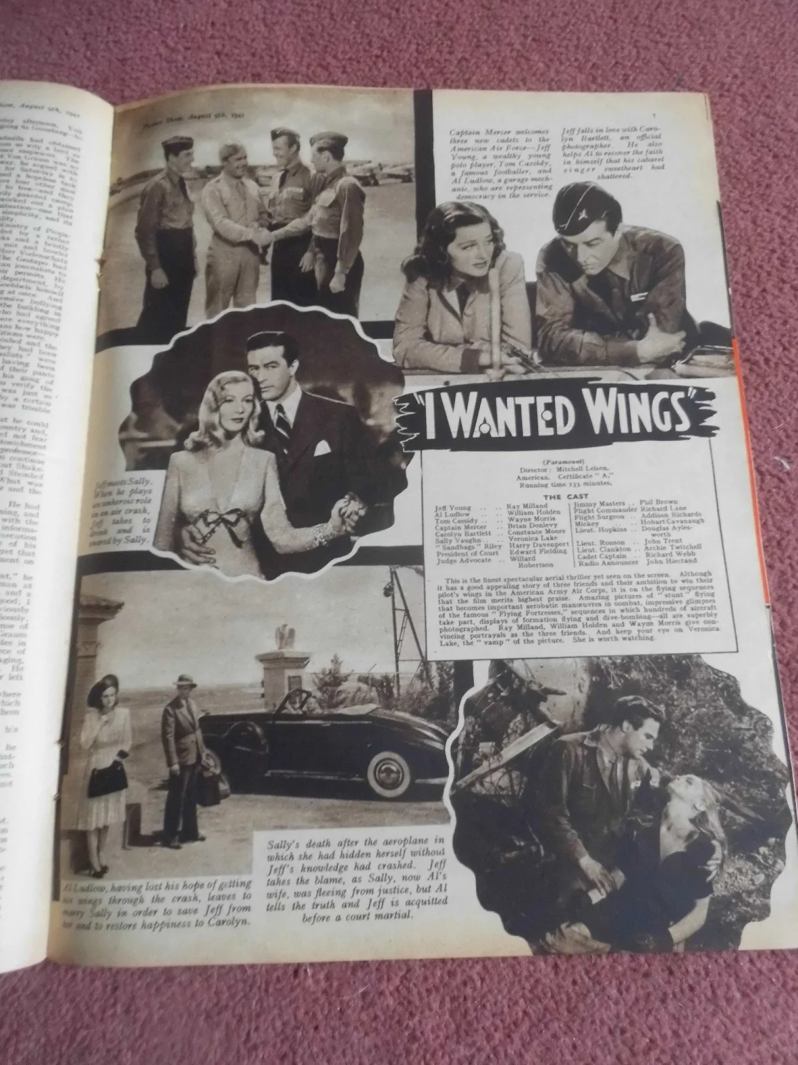 IRENE DUNNE, LESLIE HOWARD, VERONICA LAKE in 1941 PICTURE SHOW UK mag, изображение 2