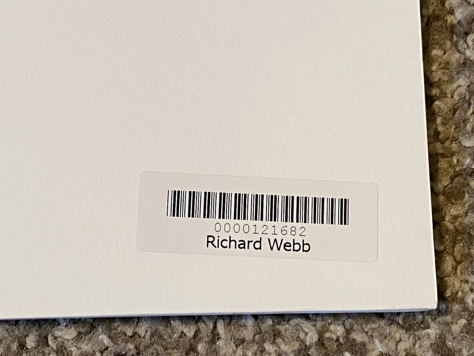 Actor Richard Webb Signed & Matted Notecard with Picture, image 5