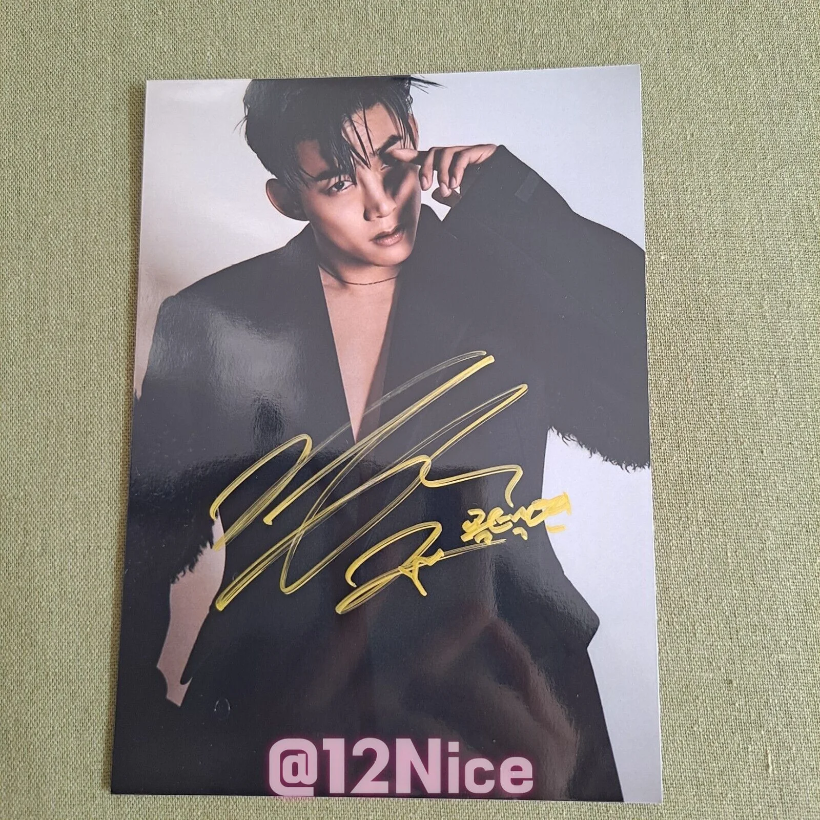 Ok TaecYeon Autographed Signed Photo Picture Star K-POP GIFTS 4*6 2022, изображение 2
