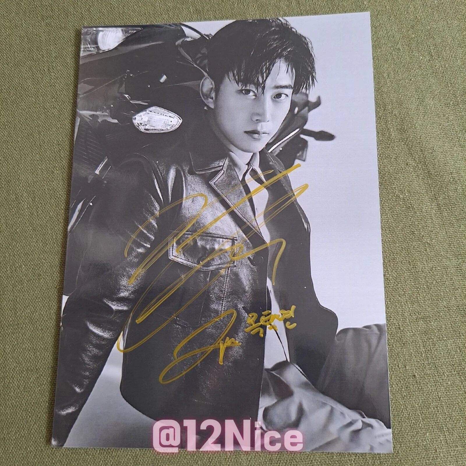 Ok TaecYeon Autographed Signed Photo Picture Star K-POP GIFTS 4*6 2022, изображение 3