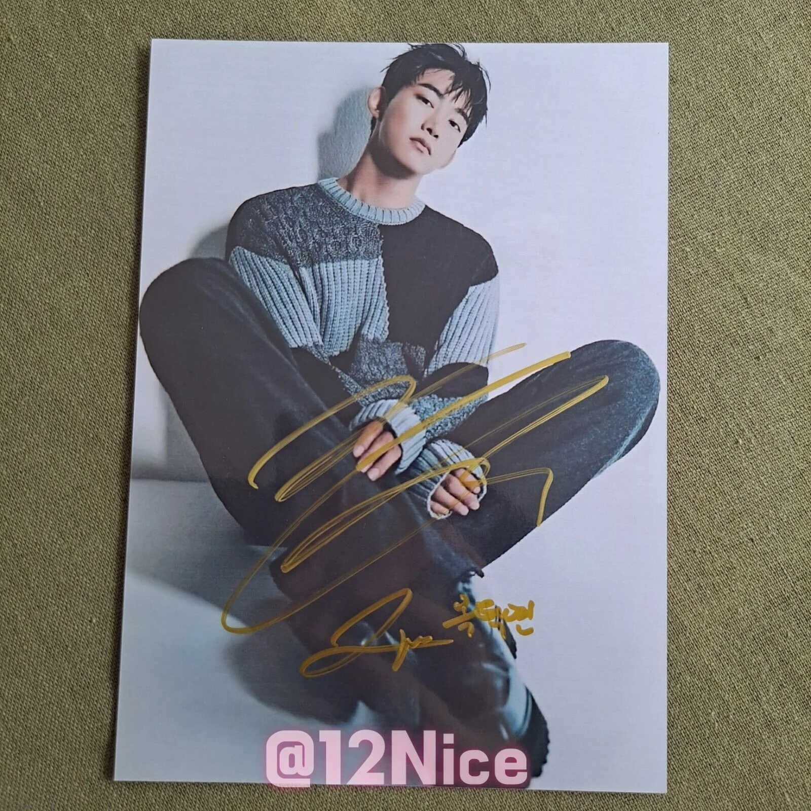 Ok TaecYeon Autographed Signed Photo Picture Star K-POP GIFTS 4*6 2022, изображение 5