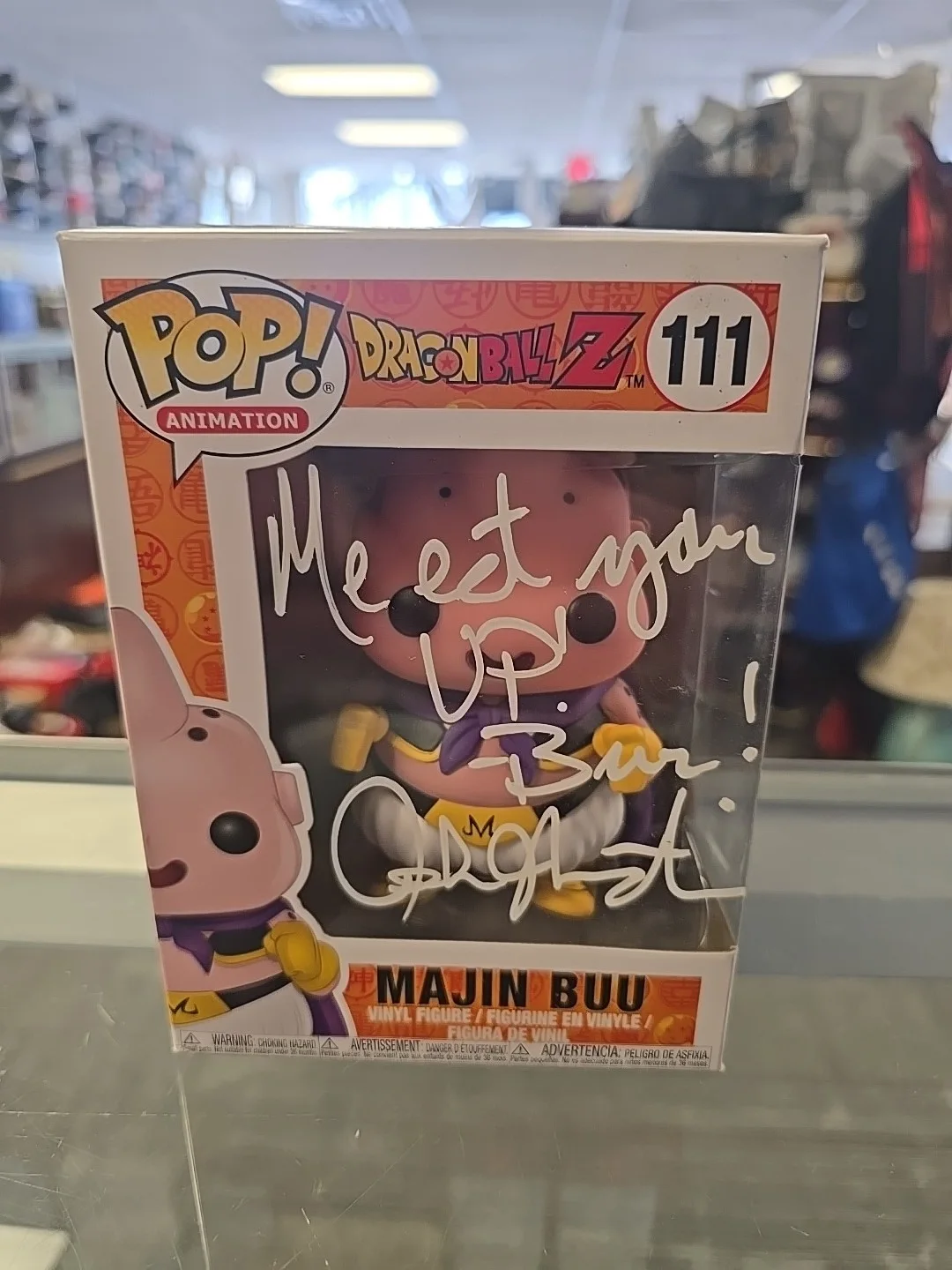 JOSH MARTIN — Josh Martin Signed Funko Pop Majin Buu Dragon Ball FYE Anime Autograph JSA COA