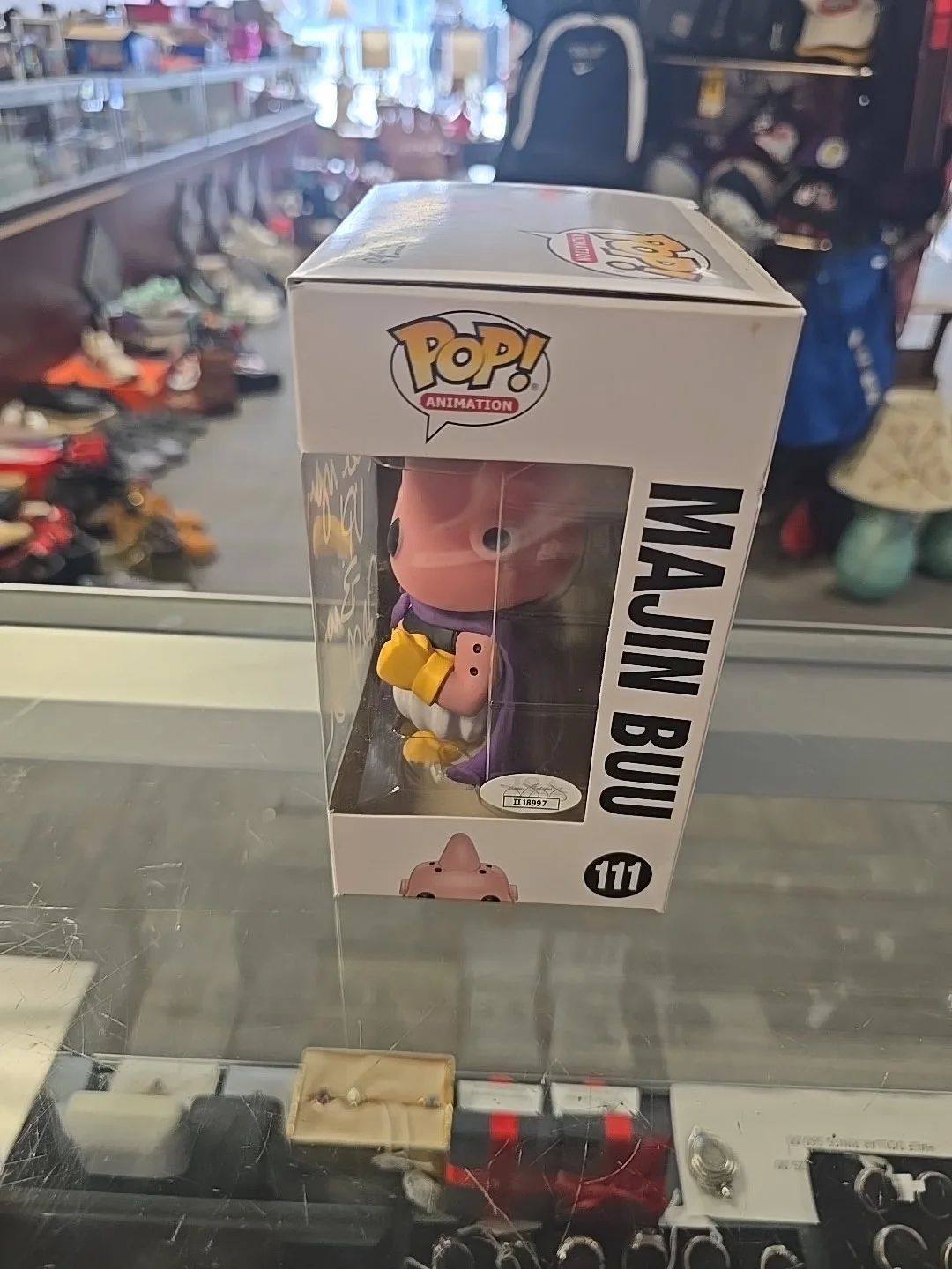 JOSH MARTIN — Josh Martin Signed Funko Pop Majin Buu Dragon Ball FYE Anime Autograph JSA COA, изображение 4