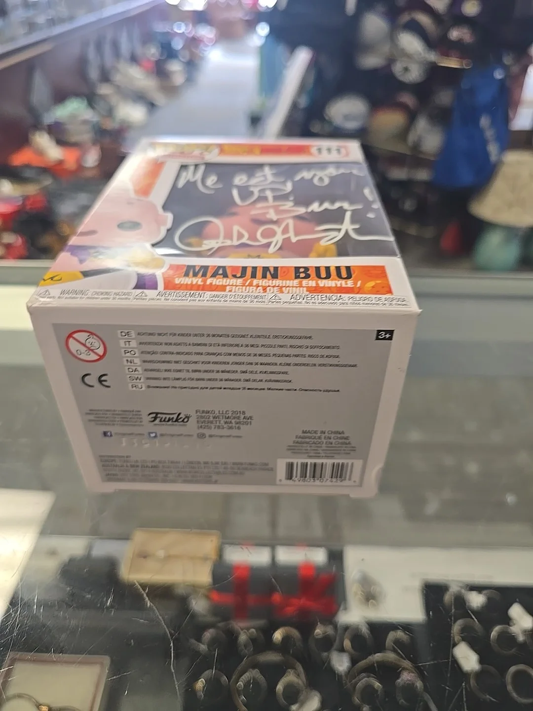 JOSH MARTIN — Josh Martin Signed Funko Pop Majin Buu Dragon Ball FYE Anime Autograph JSA COA, изображение 5