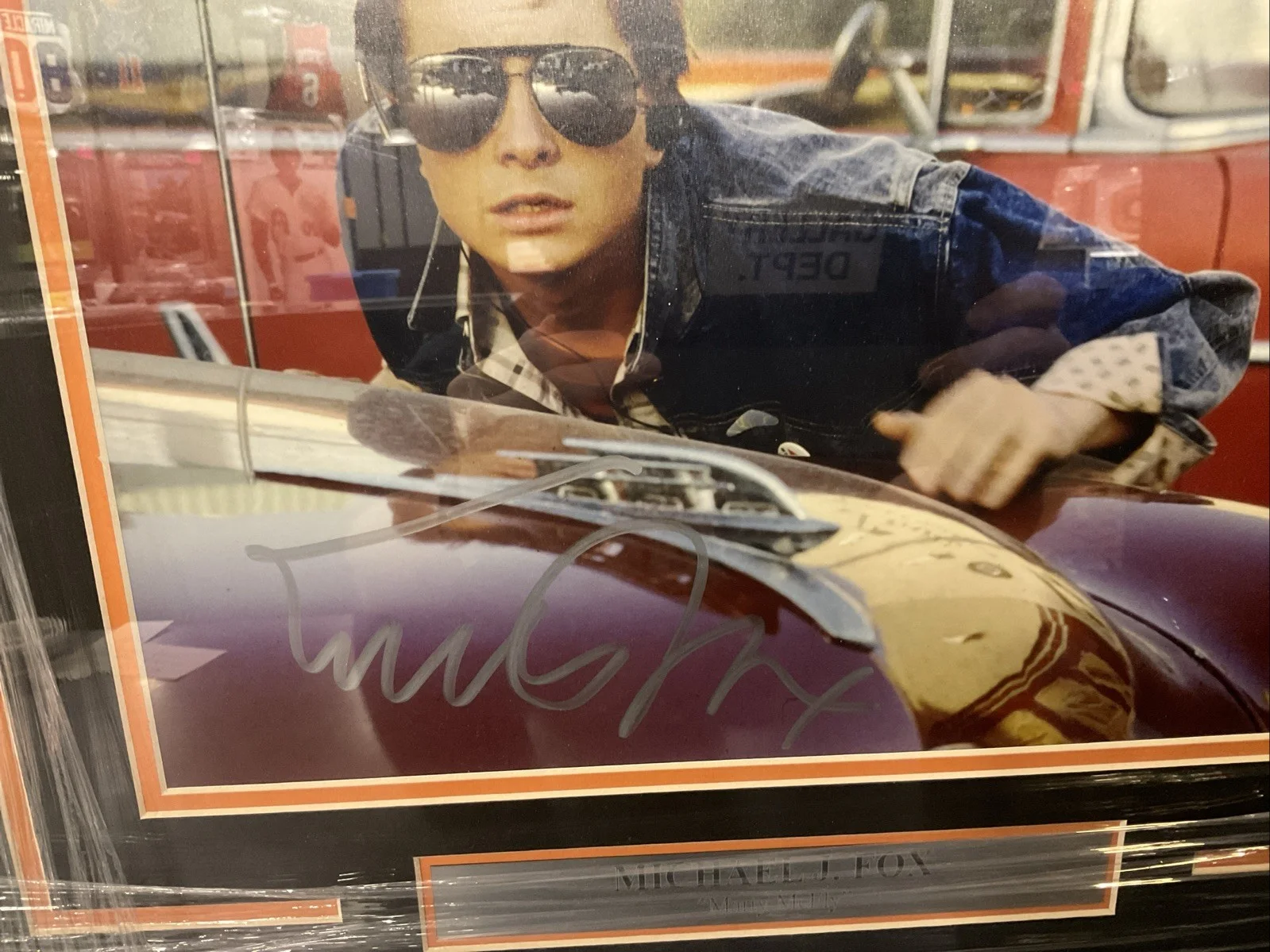Michael J. Fox Marty McFly Back To The Future Signed 11x14 Photo Framed Beckett, изображение 2