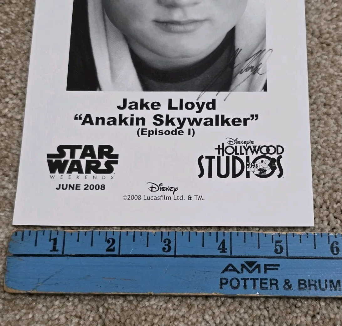 Jake Lloyd as Anakin Skywalker 8.5x5.5 Signed Photo, 2008 Star Wars Autograph, изображение 3