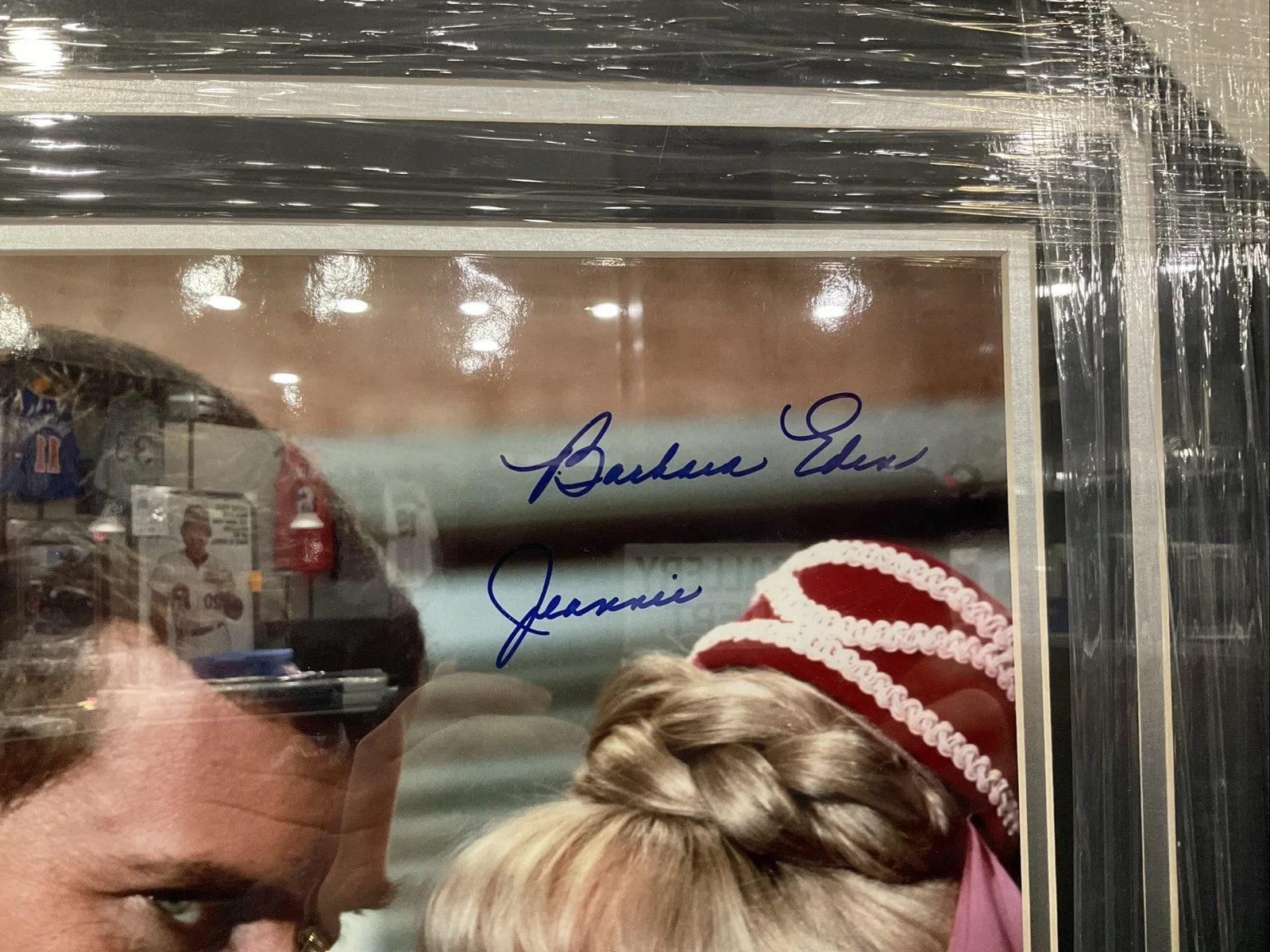 Tony Nelson & Barbara Eden Signed I Dream Of Jeannie 11x14 Photo Framed PSA DNA, изображение 2