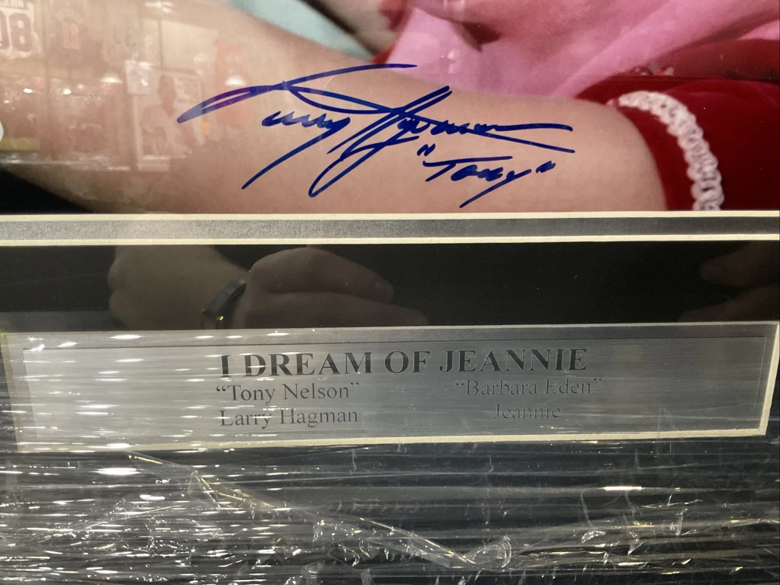 Tony Nelson & Barbara Eden Signed I Dream Of Jeannie 11x14 Photo Framed PSA DNA, изображение 4