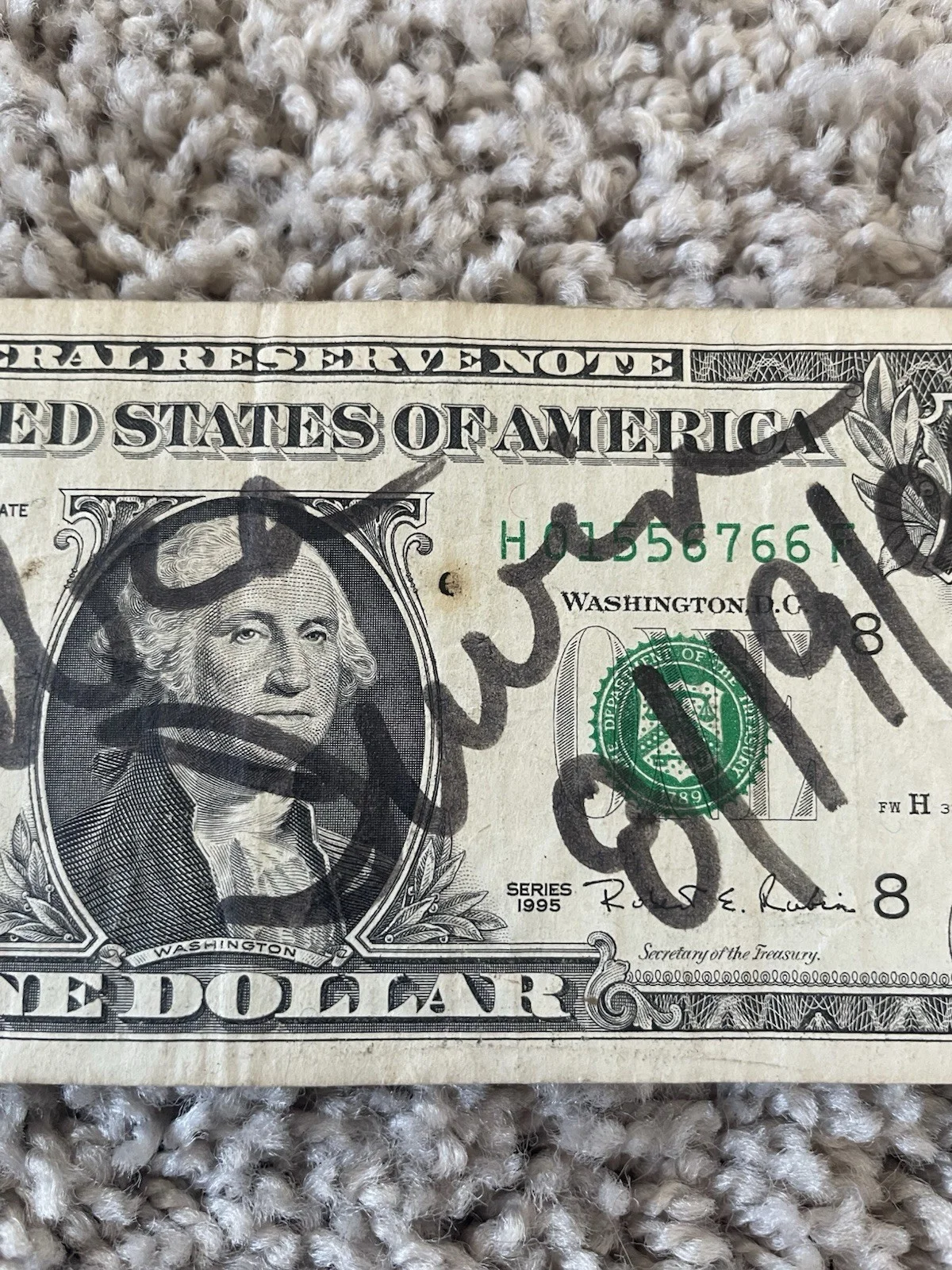 Debra Irwin Autograph On Dollar Bill Actress Voiceover Award Winner, изображение 3