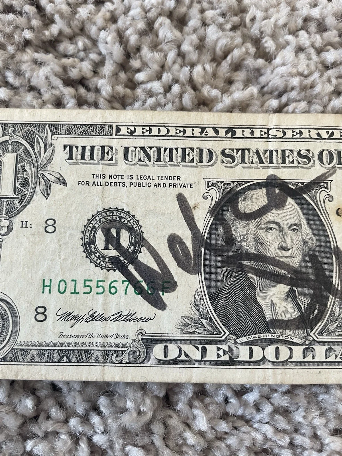 Debra Irwin Autograph On Dollar Bill Actress Voiceover Award Winner, изображение 5