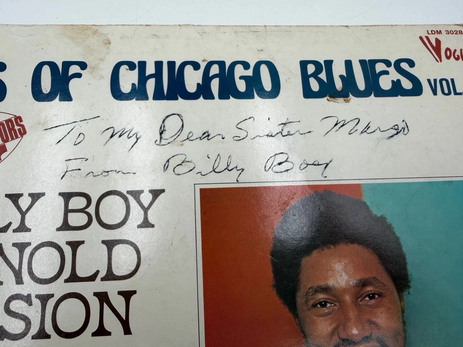 Billy Boy Arnold Signed Album Cover (Cover Only – No Record), изображение 2