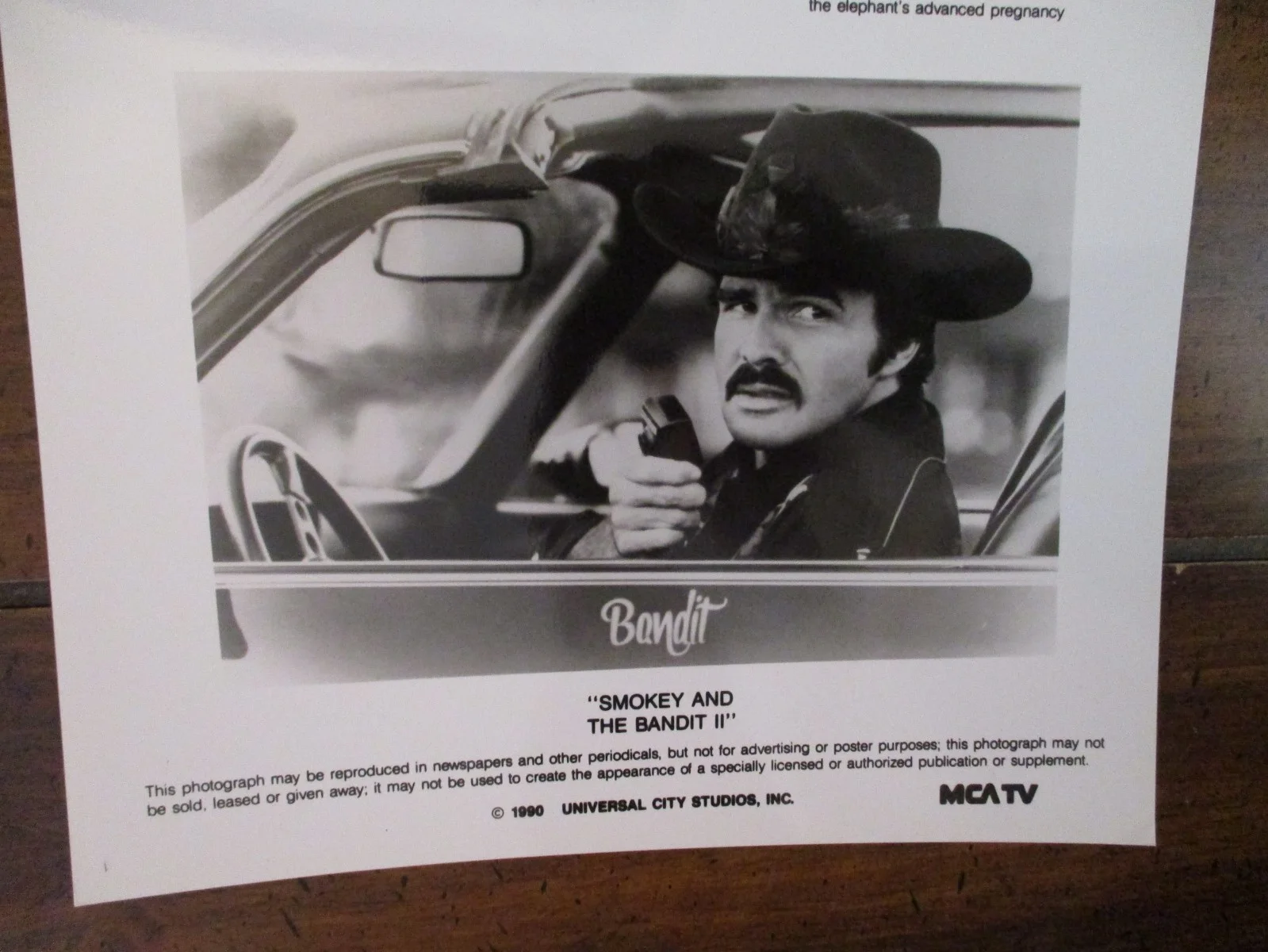 Burt Reynolds/Dom DeLuise(SMOKEY AND THE BANDIT II)1990 8 x 10 B & W Press Photo, изображение 2