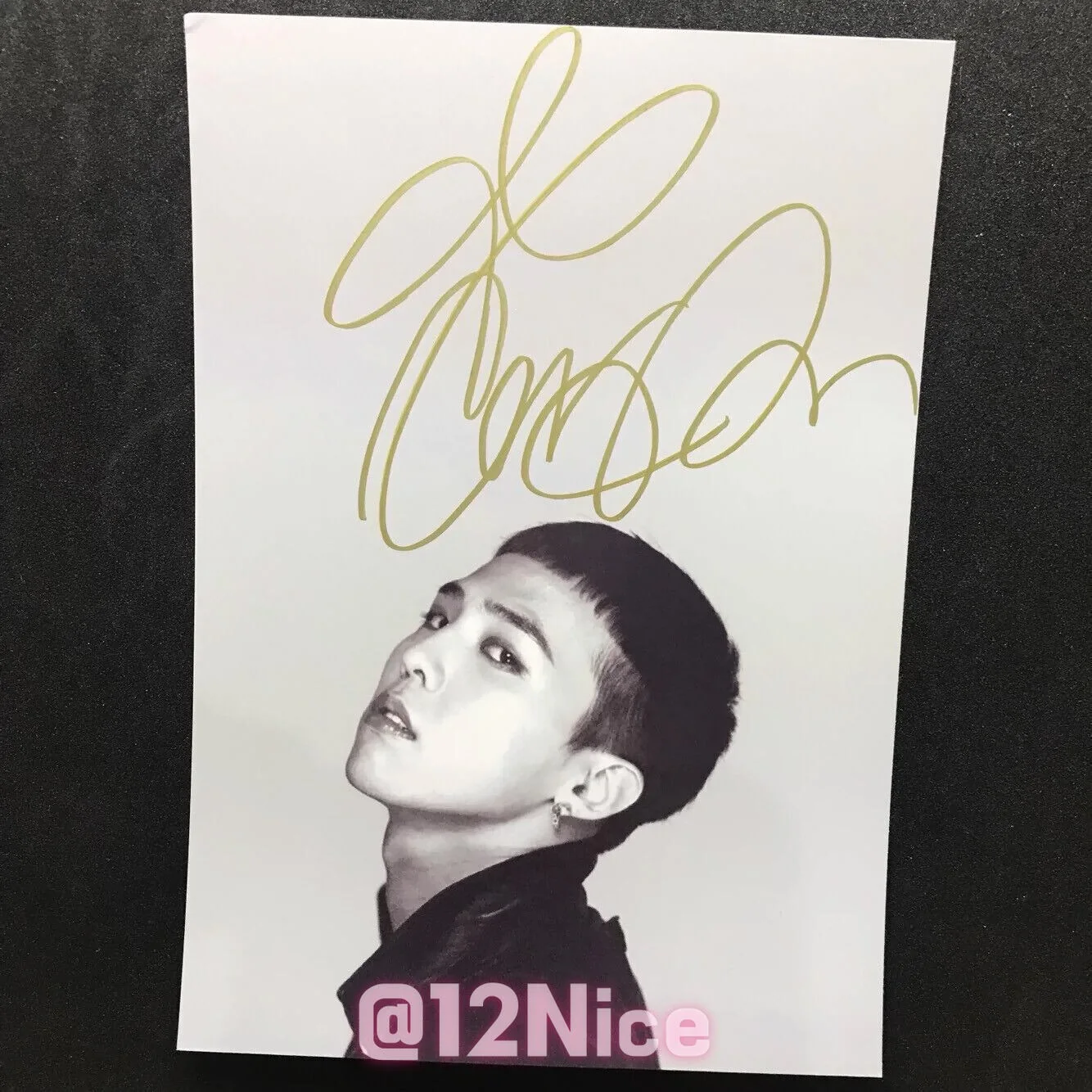 GDRAGON — GD BIGBANG GDRAGON Autographed Signed Photo K-POP Collection 4*6 inches, изображение 2