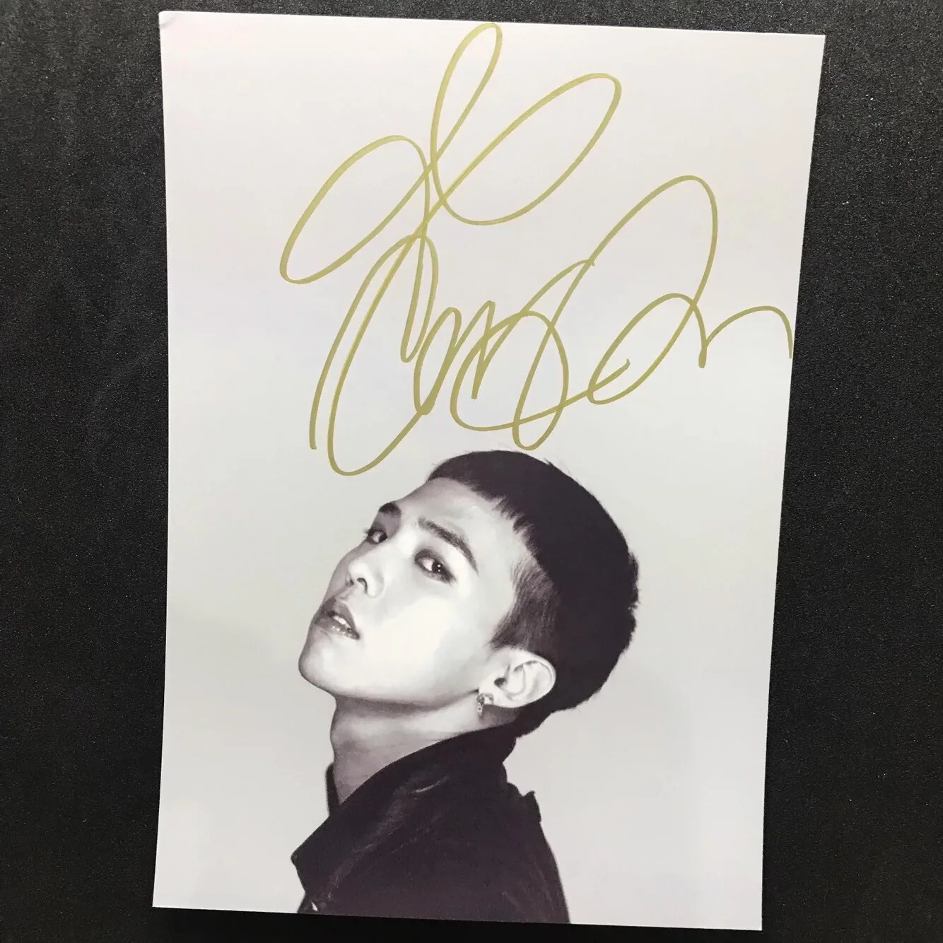 GDRAGON — GD BIGBANG GDRAGON Autographed Signed Photo K-POP Collection 4*6 inches, изображение 3