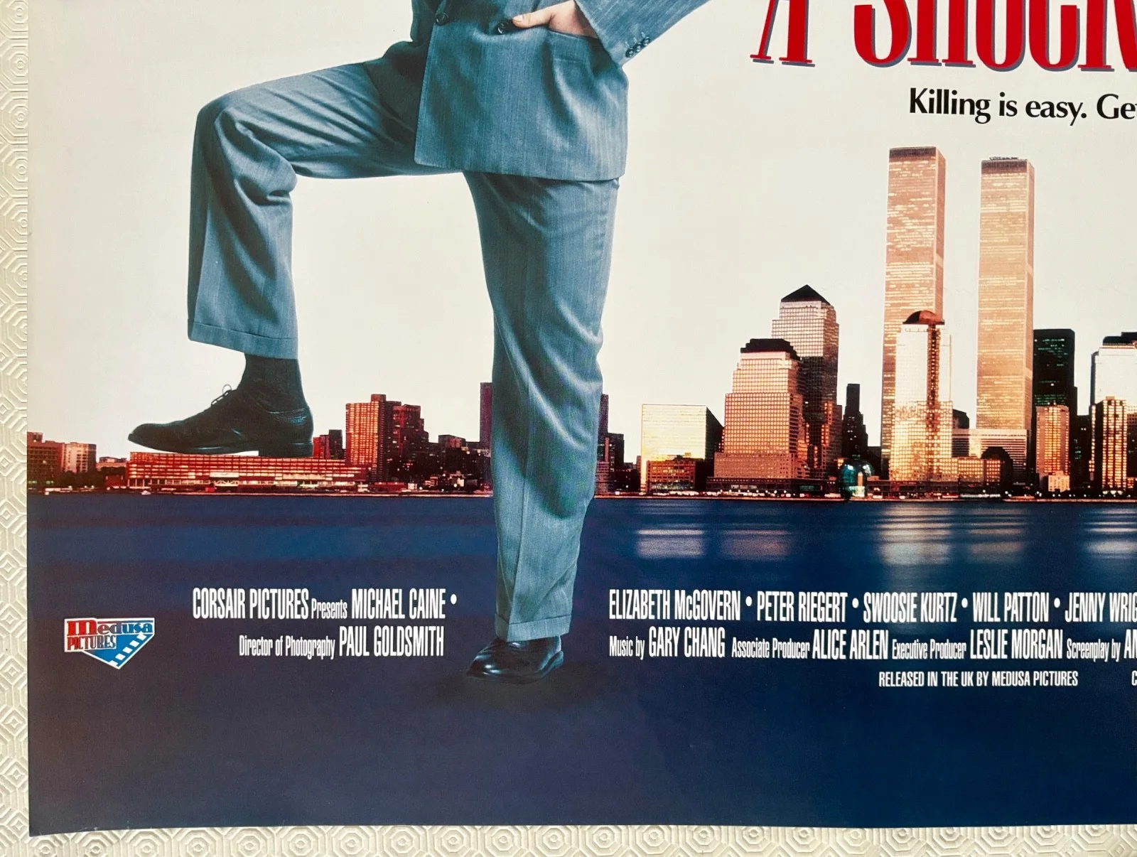 A Shock To The System Original 1990 Quad Poster Michael Caine Elizabeth McGovern, изображение 5