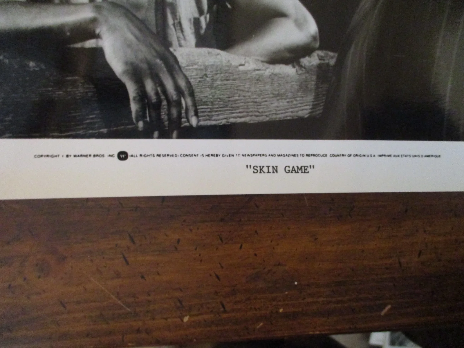 James Garner/Louis Gossett(SKIN GAME)1971 10 x 8 Glossy Black/White Press Photo, изображение 2