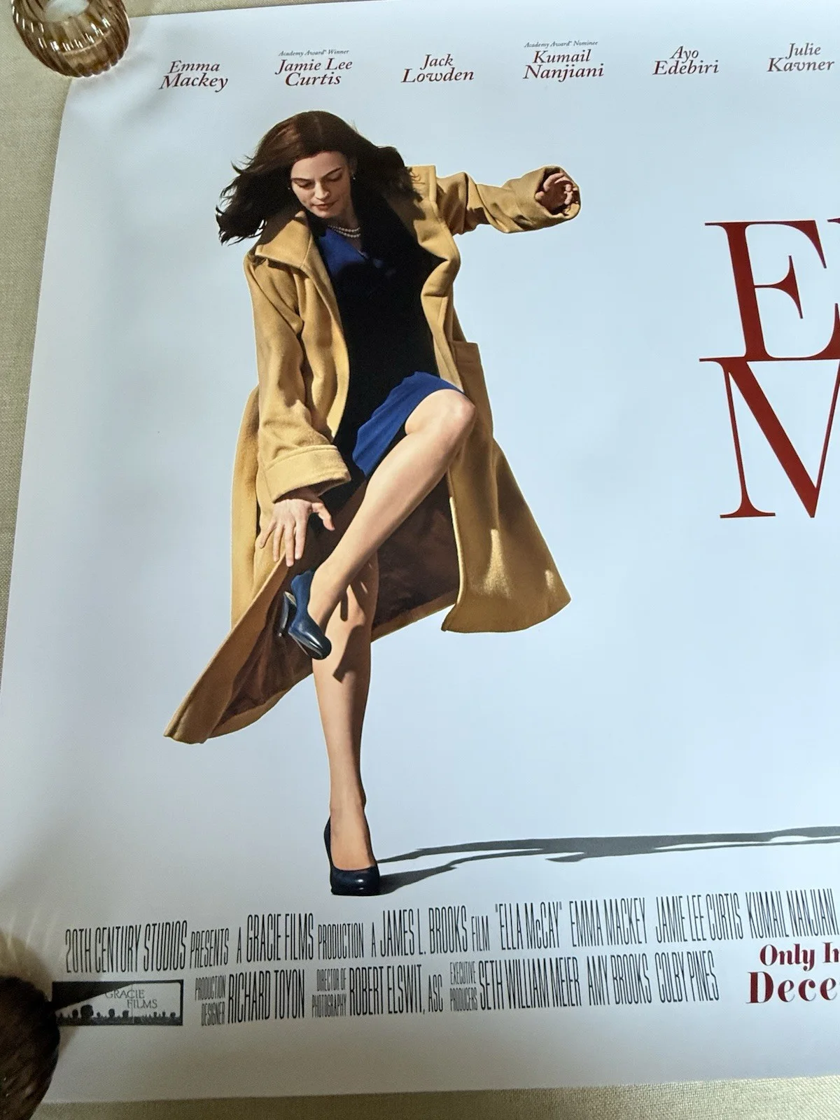 Ella McCay Original UK Cinema Quad Poster Mint Condition Latest Version Rare, image 2