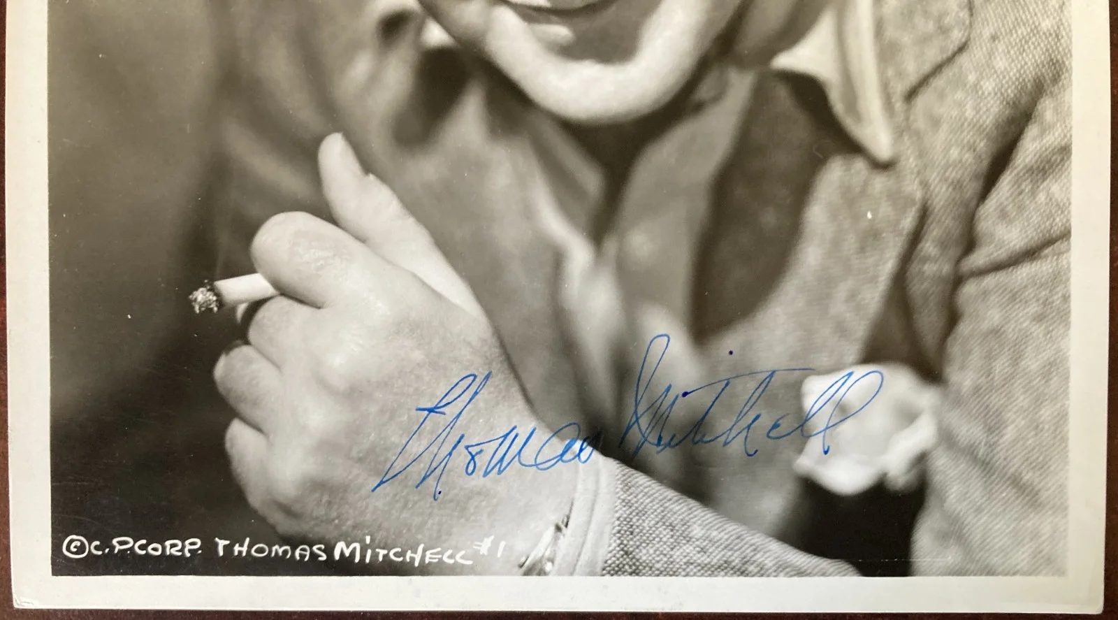 THOMAS MITCHELL-Signed photo-Award winning actor-Vintage, image 2