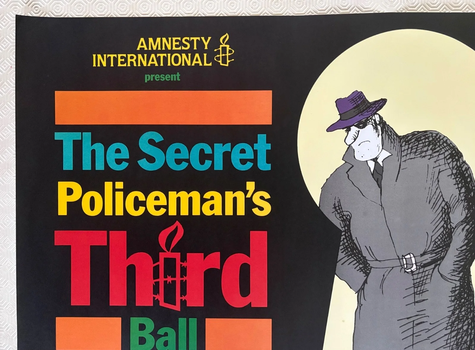 The Secret Policeman's Third Ball Original 1987 Quad Poster John Cleese Lou Reed, image 2