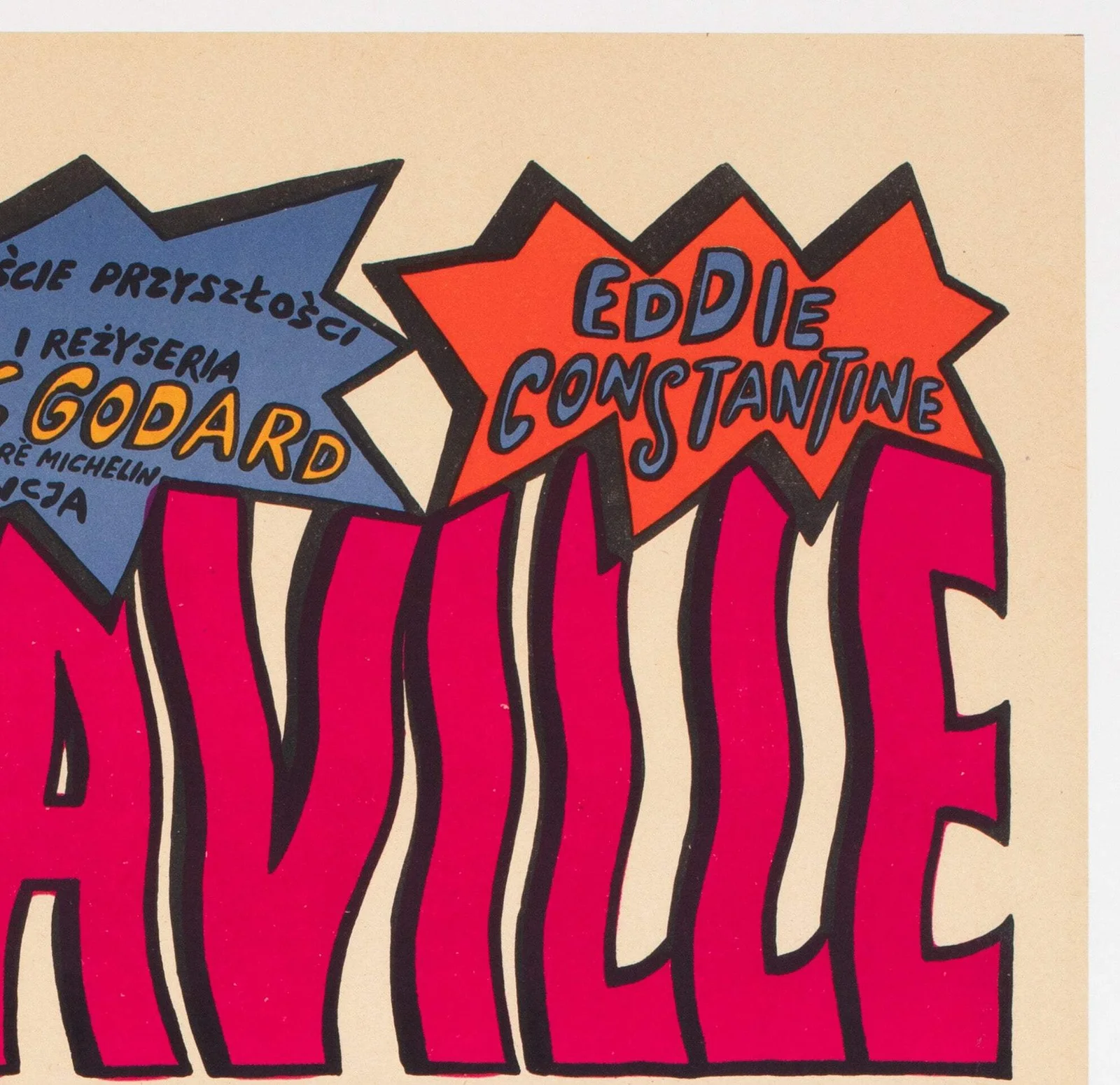 Alphaville 1965 Polish A1 Film Poster, Andrzej Krajewski, image 4