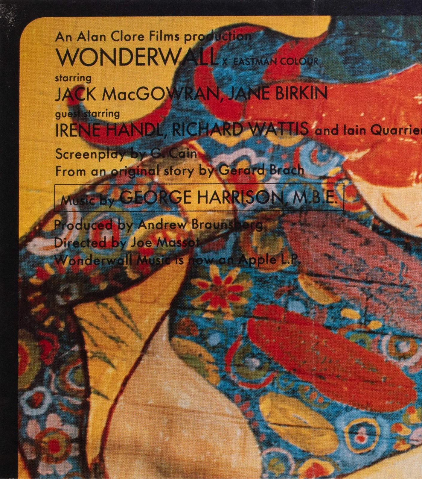 Wonderwall 1969 UK Quad Film Poster, image 3