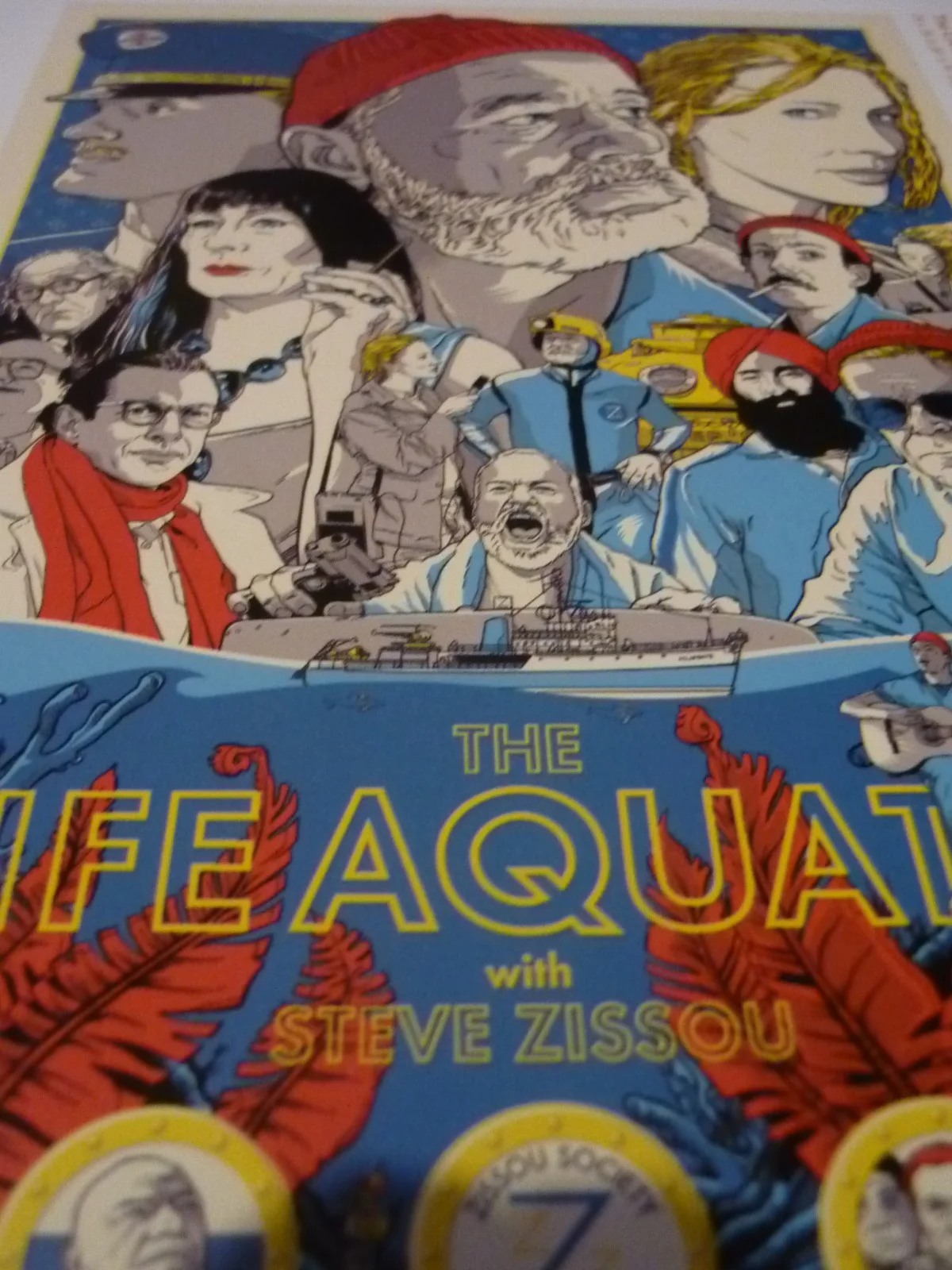 The Life Aquatic with Steve Zissou framed mounted a4 poster rare version, изображение 2