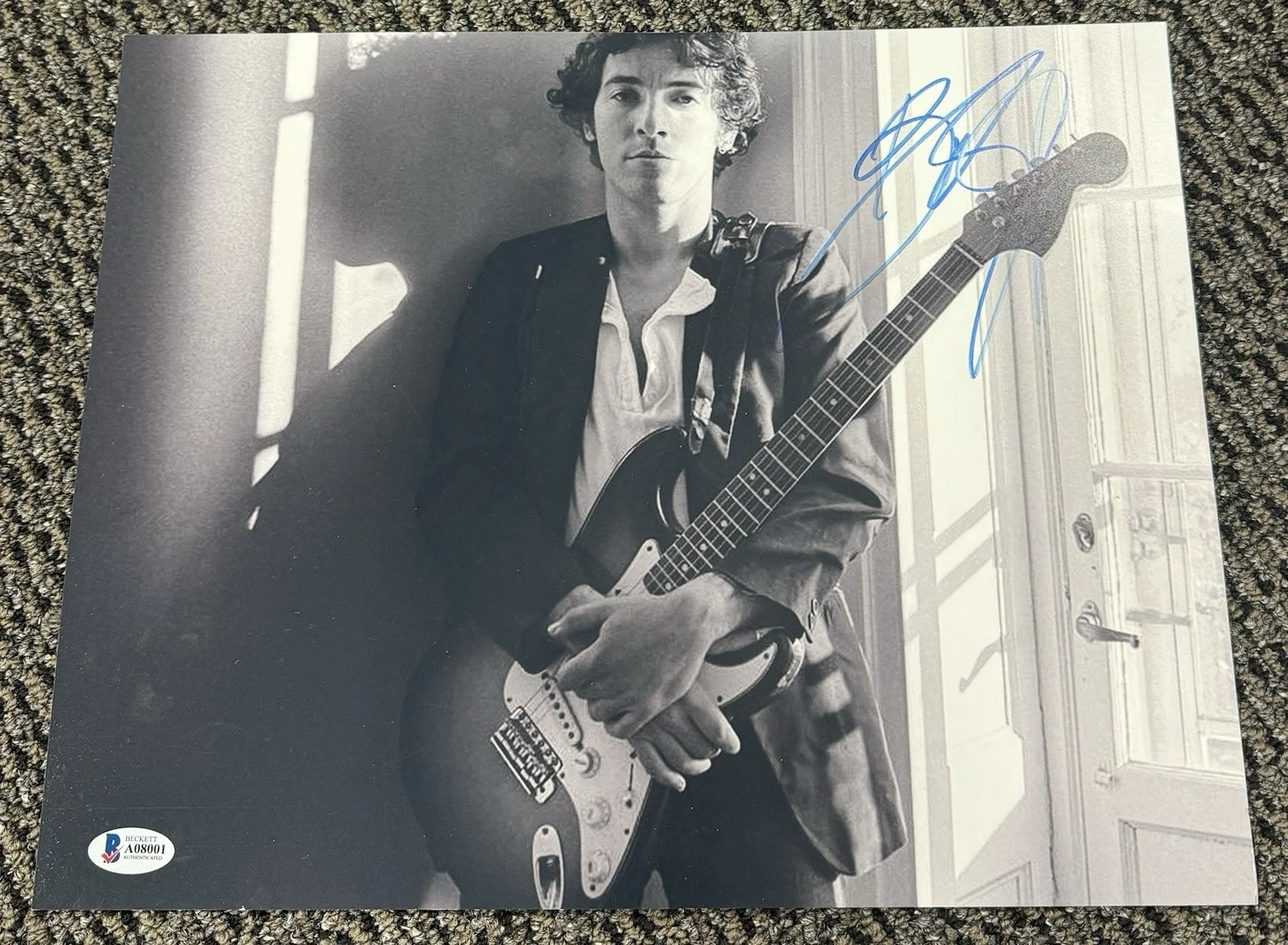 Bruce Springsteen Signed Autograph Autographed Auto 11x14 Photo Beckett BAS LOA, изображение 2