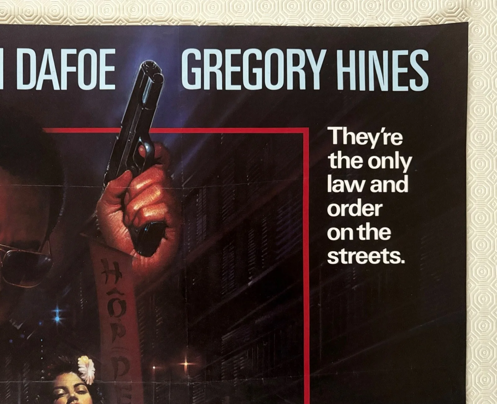 Saigon aka Off Limits Original 1988 Quad Poster Willem Dafoe Gregory Hines, image 4