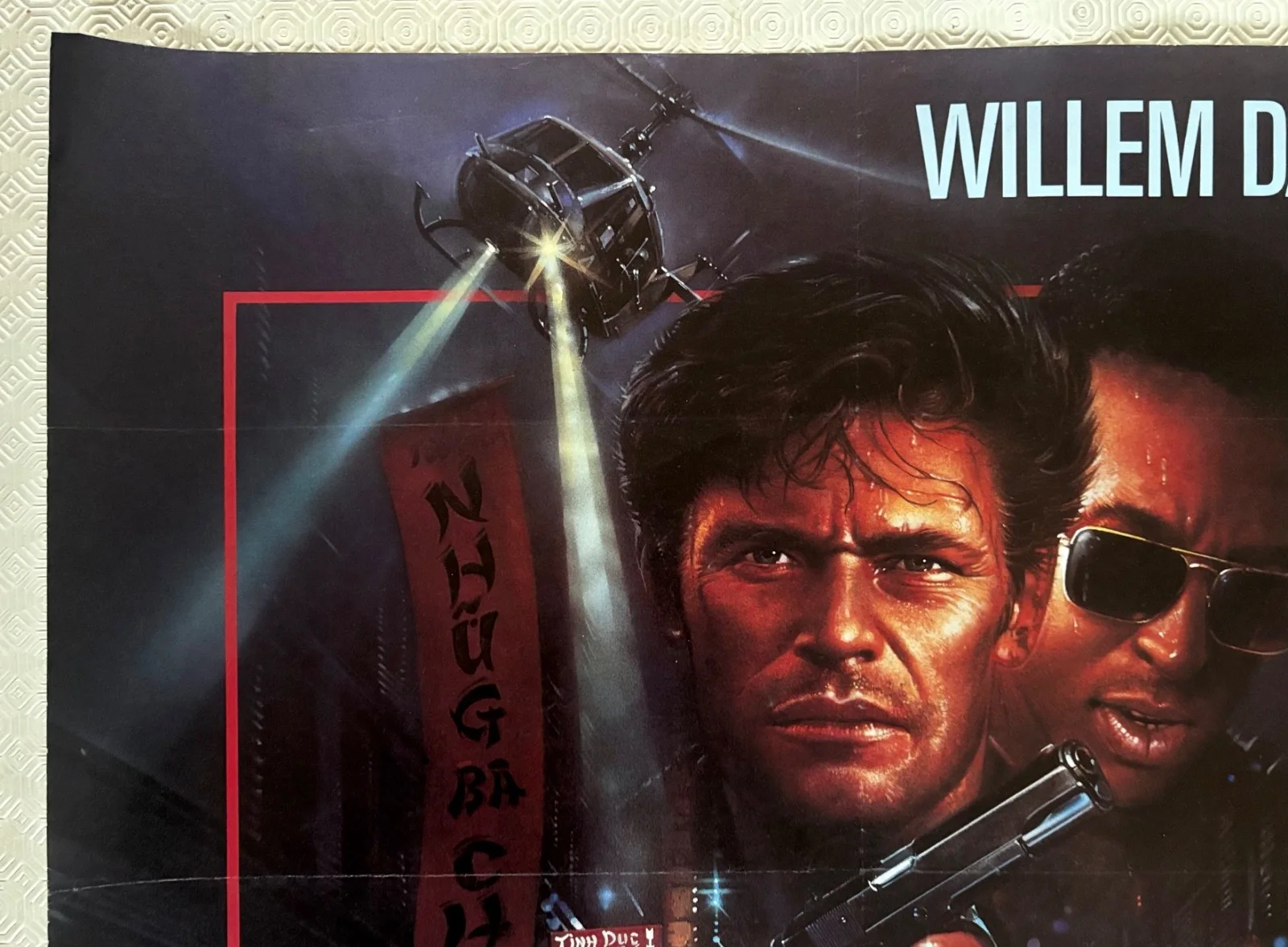 Saigon aka Off Limits Original 1988 Quad Poster Willem Dafoe Gregory Hines, image 5