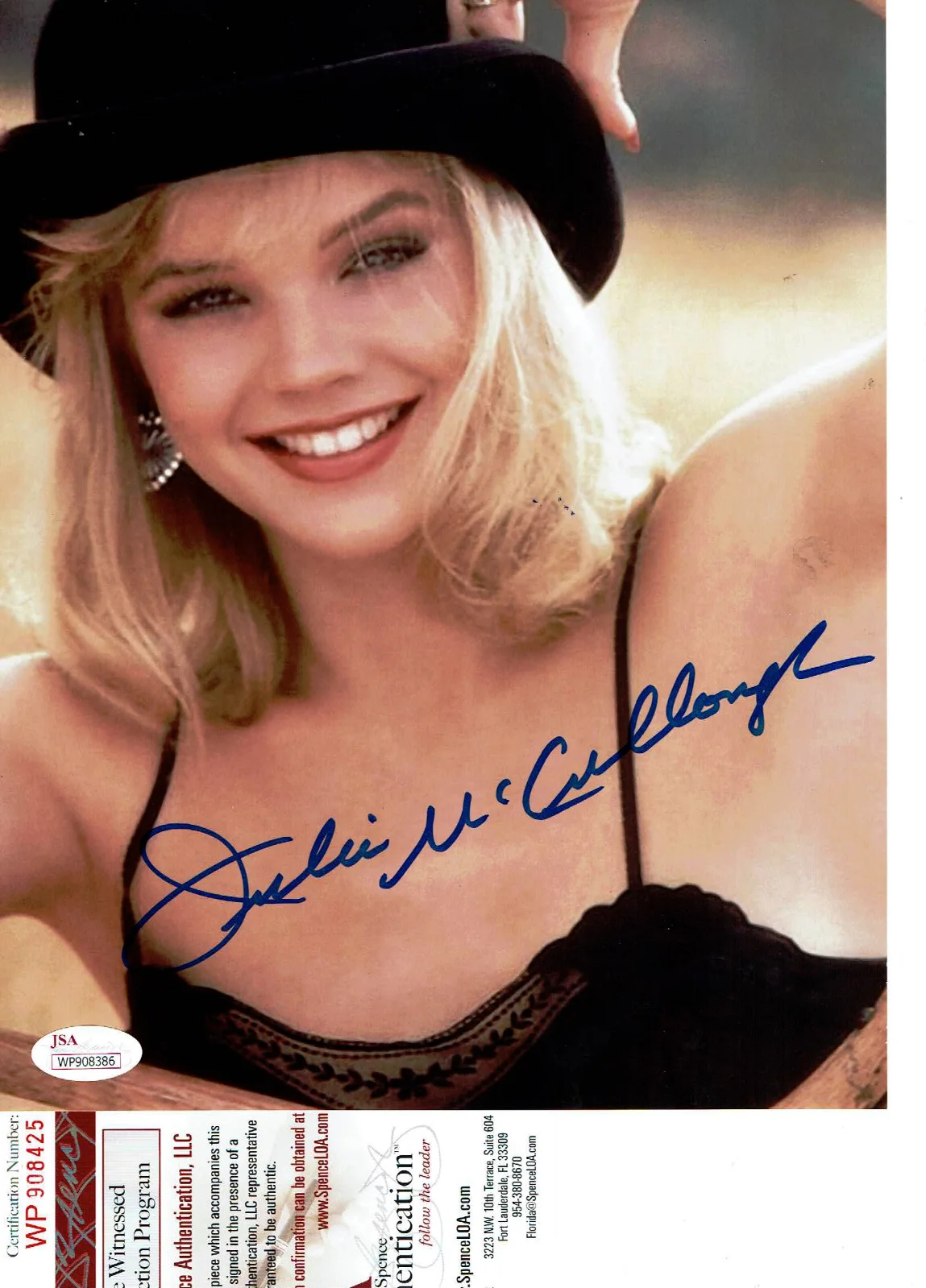 Julie McCullough — JULIE McCULLOUGH autographed 8X10 Derby PHOTO GROWING PAINS JSA Certified